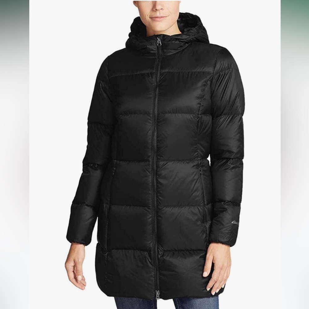 Eddie Bauer 550 down Luna Peak puffer parka black XL